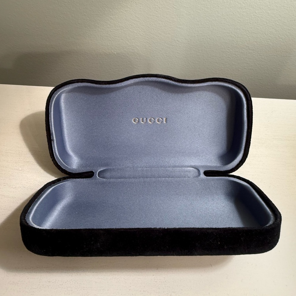 Gucci Black Velvet Eyewear Case